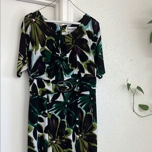 Danny & Nichole Green, Purple, Black, and White Women’s Dress